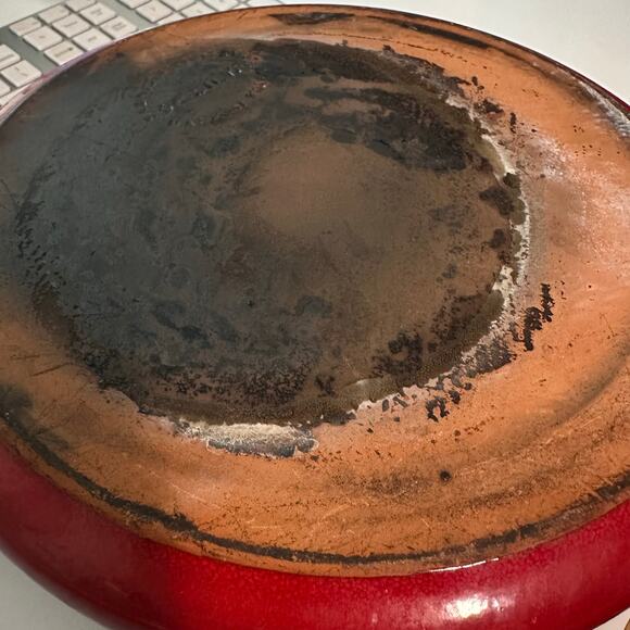 De Silva Ceramic Pottery Italian Terracotta 9" Red Crock w/ Handles Umbria Italy - Picture 4 of 5